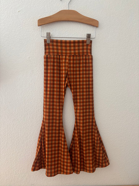 pumpkin gingham rib bells
