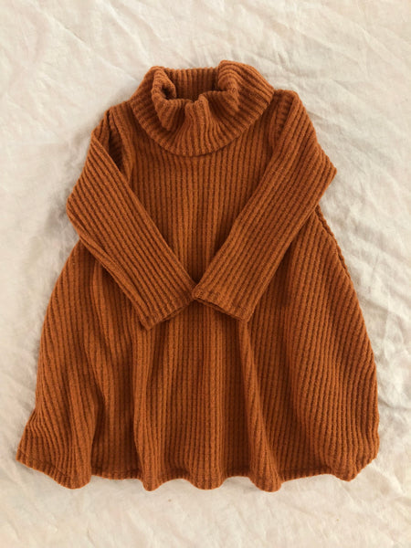 waffle knit turtleneck dress (more colors)