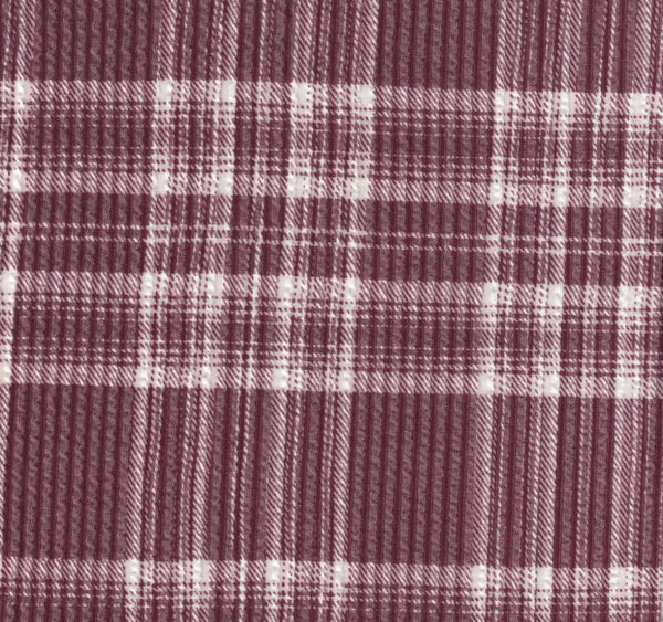 plaid textured rib v-back jumper (more colors)