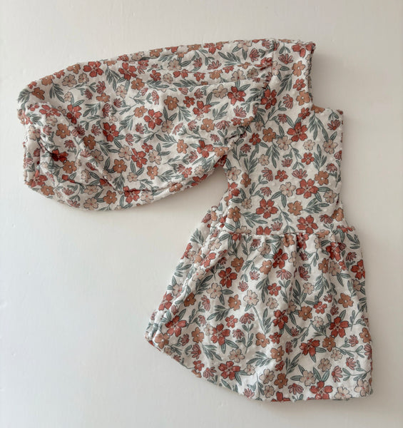 hazel floral swiss dot bohemian peplum top