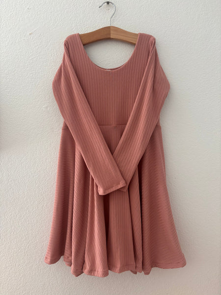 long sleeve twirl dress