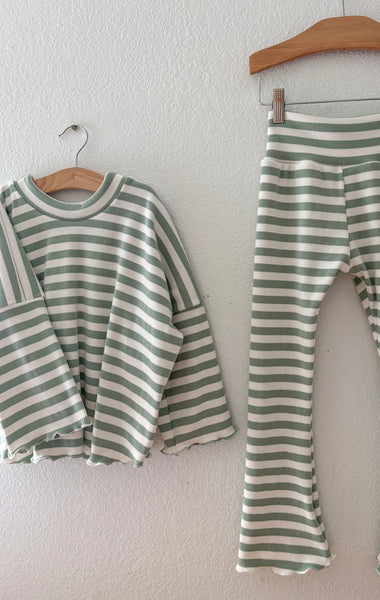 striped sweater knit set (more colors)