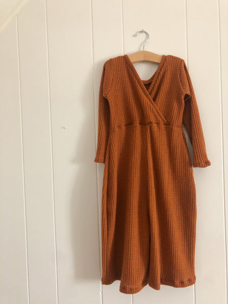 waffle knit v-back jumper (more colors)