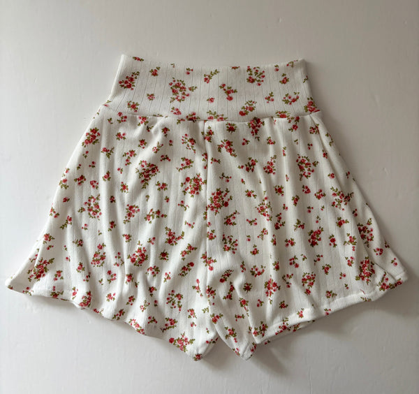 vintage floral cotton pointelle lounge set