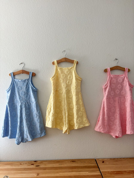 daisy terry knit cami romper