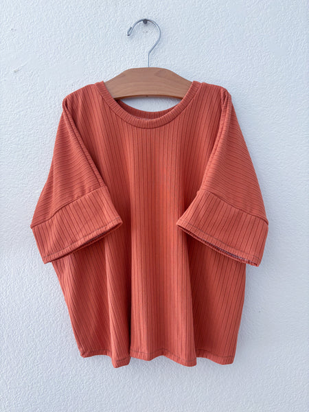 ribbed boxy tee (more colors)