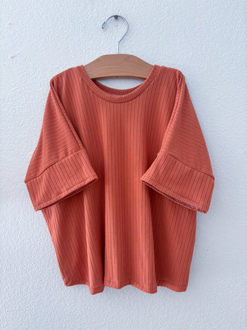 ribbed boxy tee (more colors)