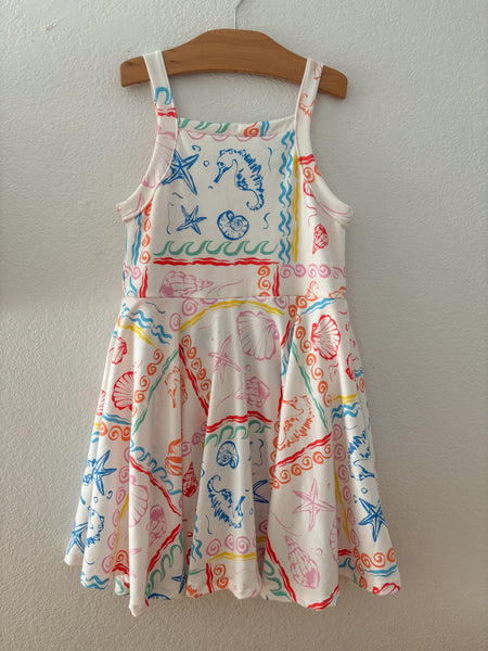 seashell brushed tennis dress (attached shorts)