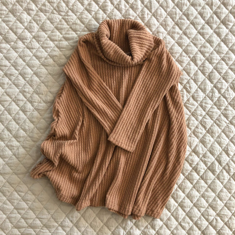 waffle knit turtleneck dress (more colors)