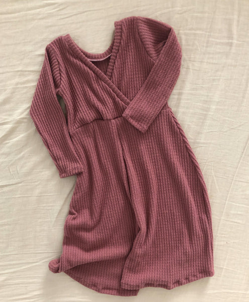 waffle knit v-back jumper (more colors)