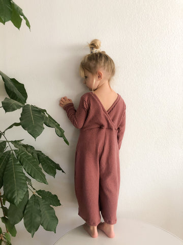 waffle knit v-back jumper (more colors)