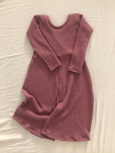 waffle knit v-back jumper (more colors)